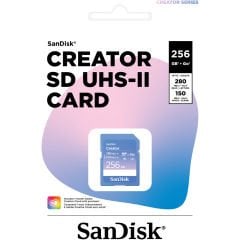 SanDisk Creator 256GB SDSDXEP-256G-GNCIS 280MB/s UHS-II SDXC 6K-4K UHD V60 Hafıza Kartı
