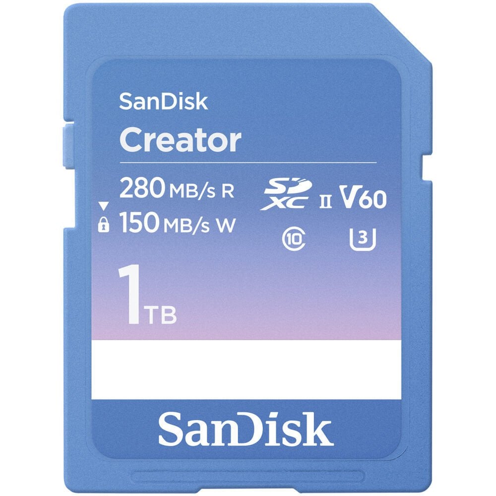 SanDisk Creator 1TB SDSDXEP-1T00-GNCIS 280MB/s UHS-II SDXC 6K-4K UHD V60 Hafıza Kartı