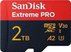 SanDisk Extreme Pro 2TB 250/150MB/s microSDXC UHS-I A2 V30 Adaptörlü Hafıza Kartı SDSQXCD-2T00-GN6MA
