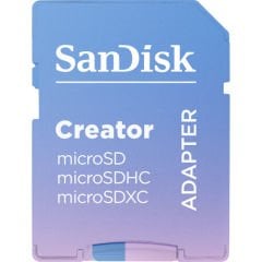SanDisk Creator 512GB 190/130MB/s microSDXC UHS-I A2 V30 Adaptörlü Hafıza Kartı SDSQXAV-512G-IN6MS