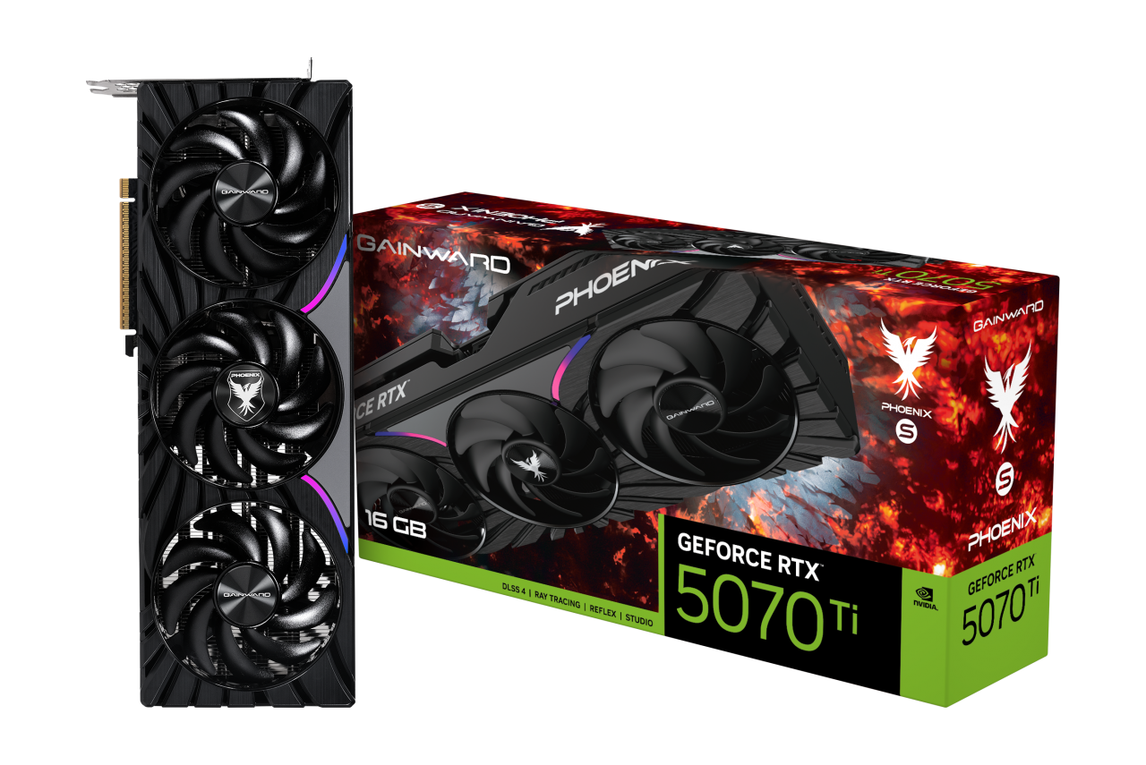 Gainward RTX 5070 TI Phoenix-S NE7507T019T2-GB2031K 256 Bit GDDR7 16 GB Ekran Kartı