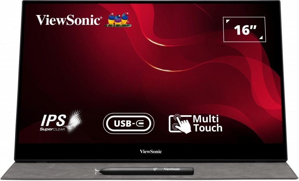 OUTLET ViewSonic TD1655 15.6 inç 60Hz 7ms (Mini HDMI+Type-C) Full HD Dokunmatik Taşınabilir Monitör