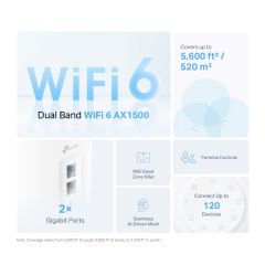 TP-Link Deco X10(3-pack) 2200 Mbps  Tüm Ev Wi-Fi 6 Menzil Genişletici