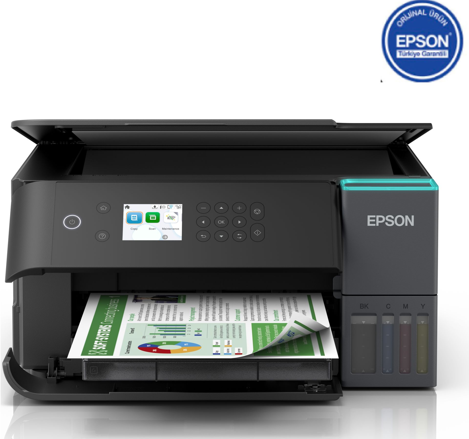 Epson EcoTank L6360 Wi-Fi+Tarayıcı+Fotokopi+Dubleks Çok Fonksiyonlu Tanklı Yazıcı C11CL42402