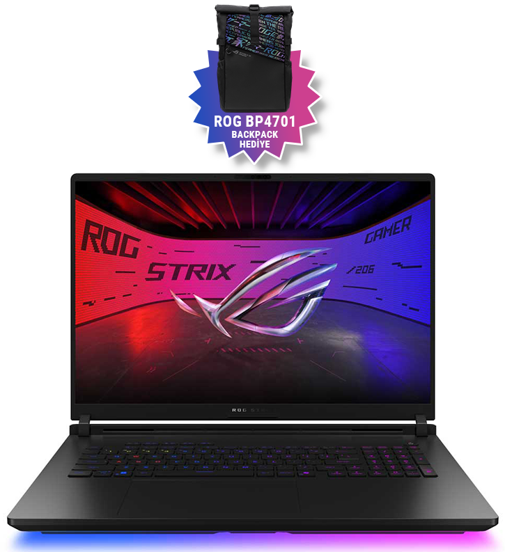 Asus ROG Strix SCAR 18 G835LX-SA155 NVIDIA GeForce RTX™5090 24GB 175w Intel Ultra 9 275HX 64GB RAM 4TB Performance SSD 18 inç WQXGA 240Hz
