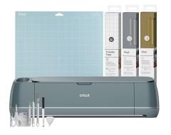 Cricut Maker 4 Kesici Makine Başlangıç Paketi (Makine + Temel Alet Seti + Transfer Bandı 30x120cm + Kalıcı Vinil Folyo Altın & Gümüş)