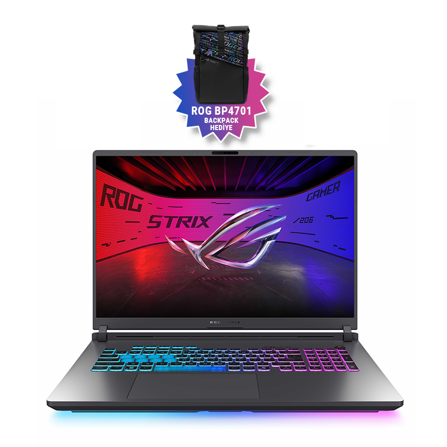 Asus ROG Strix G18 G815LR-S9154  NVIDIA GeForce RTX™5070 Ti 12GB 175w Intel Ultra 9 275HX 32GB RAM 1TB SSD 18 inç WQXGA 240Hz