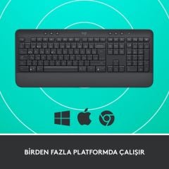 Logitech Signature K650 Bilek Destekli Kablosuz Grafit Klavye 920-010919