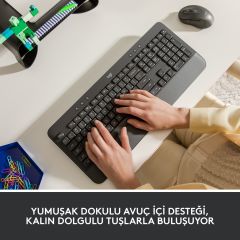 Logitech Signature K650 Bilek Destekli Kablosuz Grafit Klavye 920-010919