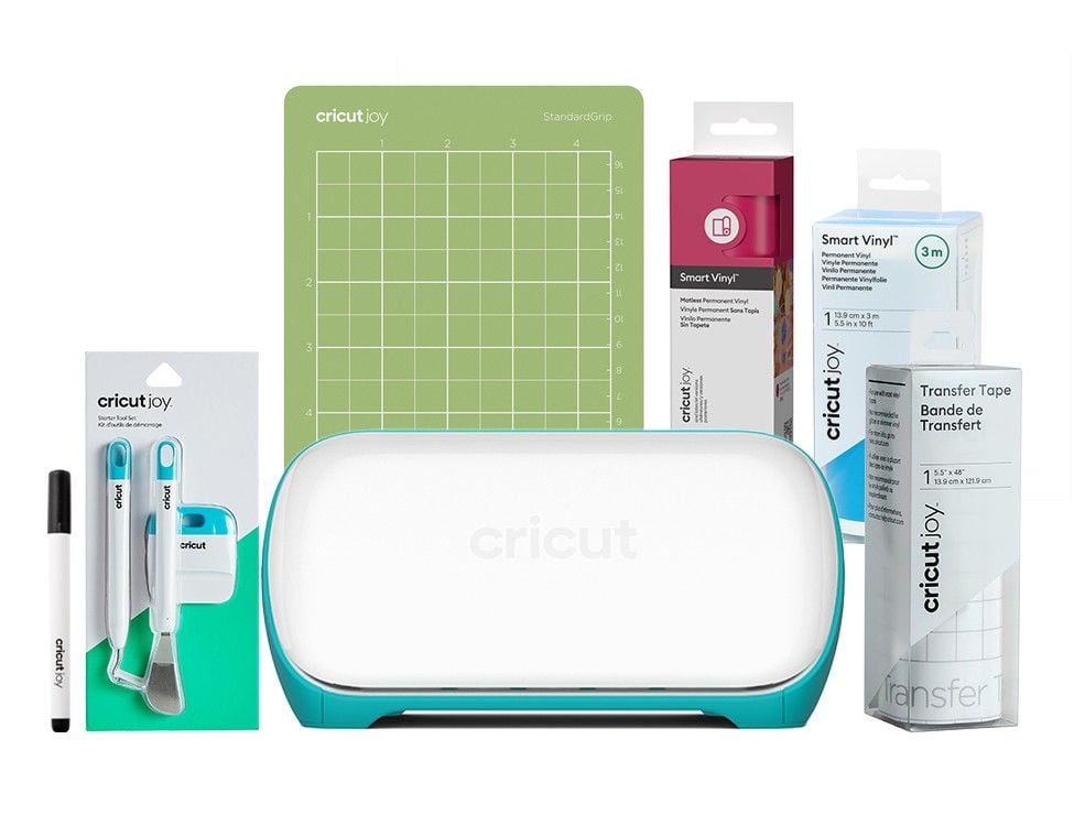 Cricut Joy Parti Paketi ( Makine + Alet Seti + Transfer Bandı 14x122cm + Kalıcı Vinil Folyo Parti Pembesi&Okyanus)