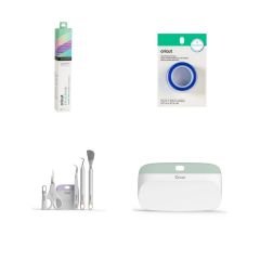 Cricut Maker 4 Kesme Makinesi ve Kupa Presi ile Kupalarını Kendin Tasarla Paketi (Makine + Kupa Presi + Transfer Kağıdı + Isıya Dayanıklı Bant + Alet Seti + Kazıyıcı)