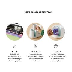Cricut Kupa Presi Başlangıç Seti – Mug Press & Infusible Ink Uyumlu