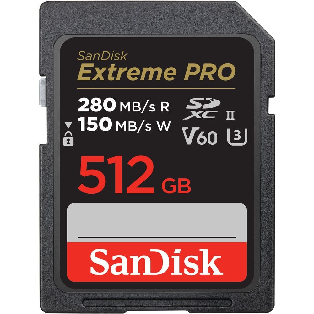 SanDisk Extreme PRO 512GB SDSDXEP-512G-GN4IN 280MB/s UHS-II SDXC 6K-4K UHD Hafıza Kartı