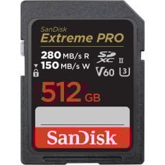SanDisk Extreme PRO 512GB SDSDXEP-512G-GN4IN 280MB/s UHS-II SDXC 6K-4K UHD Hafıza Kartı