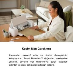 Cricut Smart Kalıcı Vinil Folyo Canlı Renkler 4'lü Set (Şampanya, Parti Pembesi, Sarı, Altın)