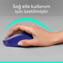 Logitech M330 Sessiz Kablosuz Mouse - Mavi 910-004910
