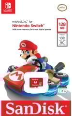 SanDisk Nintendo Switch 128GB 100MB/s microSDXC Lisanslı Hafıza Kartı SDSQXAO-128G-GN3ZN