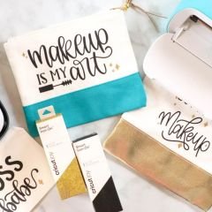 Cricut Joy Smart Iron-On Isı Transfer Vinil (HTV) 4’lü Set (Gümüş, Altın, Siyah&Kırmızı, Beyaz)