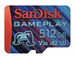 SanDisk GamePlay 512GB SDSQXAV-512G-GN6XN 190/130MB/s 4K UHD microSDXC A2 V30 Gaming Hafıza Kartı