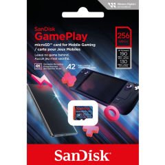 SanDisk GamePlay 256GB SDSQXAV-256G-GN6XN 190/130MB/s 4K UHD microSDXC A2 V30 Gaming Hafıza Kartı