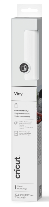 Cricut 2011341 Premium Vinil Kalici 33x120cm 1 Sayfa Beyaz