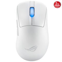 Asus ROG Keris II Ace 42000 DPI 750 IPS Optik Sensör Aura Sync RGB Beyaz Kablosuz Gaming Mouse 90MP03N0-BMUA10