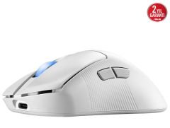 Asus ROG Keris II Ace 42000 DPI 750 IPS Optik Sensör Aura Sync RGB Beyaz Kablosuz Gaming Mouse 90MP03N0-BMUA10