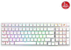 Asus ROG Strix Scope II 96 NX Snow Switch RGB Kablosuz Hotswap İngilizce Beyaz Mekanik Gaming Klavye 90MP037A-BKEA30