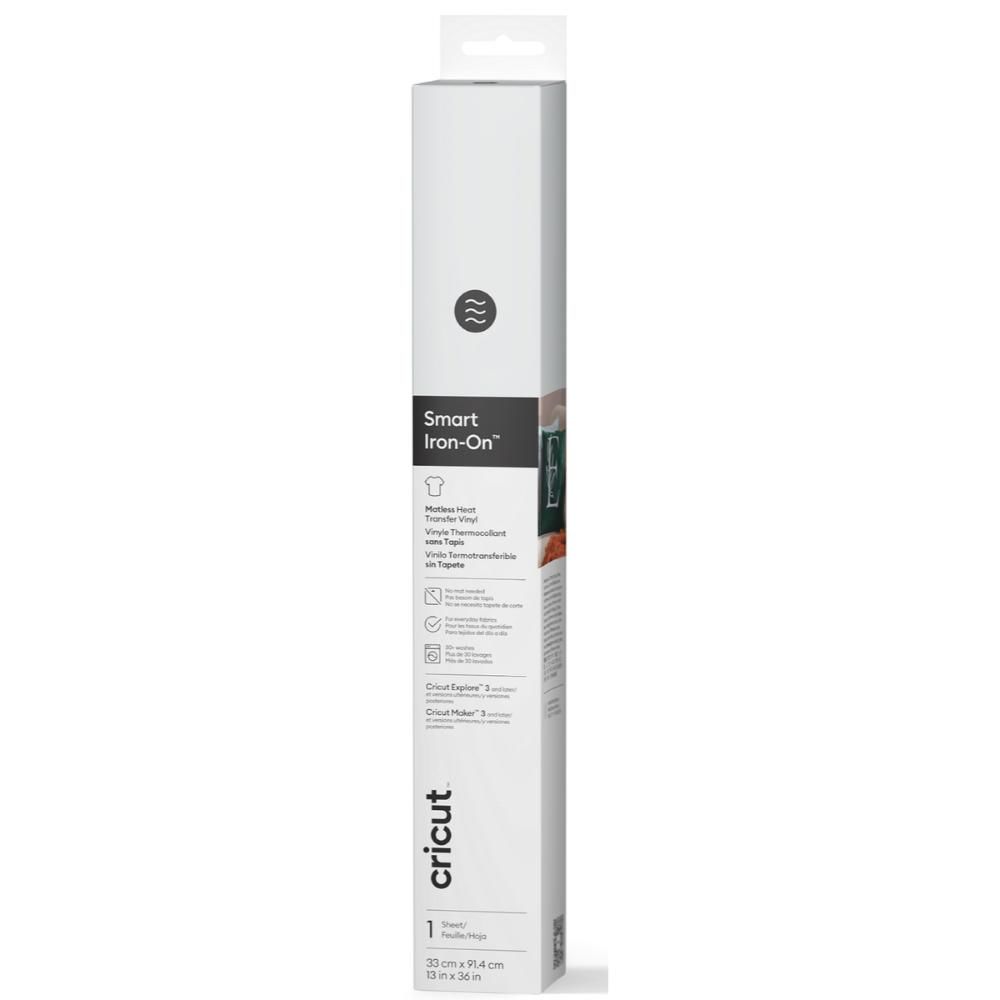 Cricut 2011317 Smart Iron On 33x91cm 1 Sayfa Beyaz