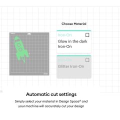 Cricut 2011330 Karanlıkta Parlayan Iron On 30.5x61cm