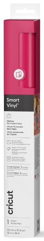 Cricut 2011608 Smart Vinil Kalıcı 33X91cm 1 Sayfa Parti Pembe