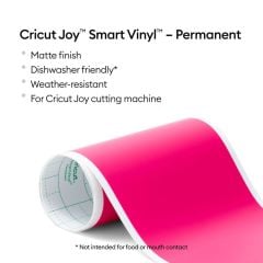 Cricut 2011696 Joy Smart Vinil Kalıcı 14x122cm Mat Parti Pembesi