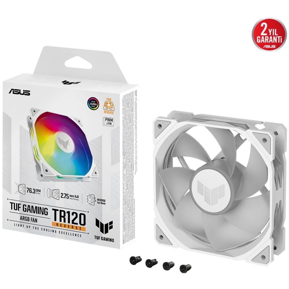 Asus TUF Gaming TR120 ARGB Reverse White 120 mm Fan 90DA00D3-B09000