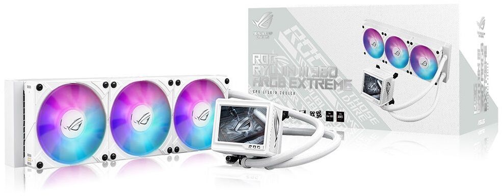 Asus ROG Ryujin III 360 ARGB Extreme White 360 mm Intel(1700p/1851p)-AMD Uyumlu Sıvı Soğutucu 90RC0132-M0EAY0