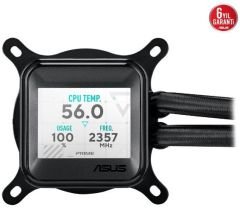 ASUS LC 360 ARGB LCD 360 mm Intel(1700p/1851p)-AMD Uyumlu Sıvı Soğutucu 90RC00Z1-B0EAY0