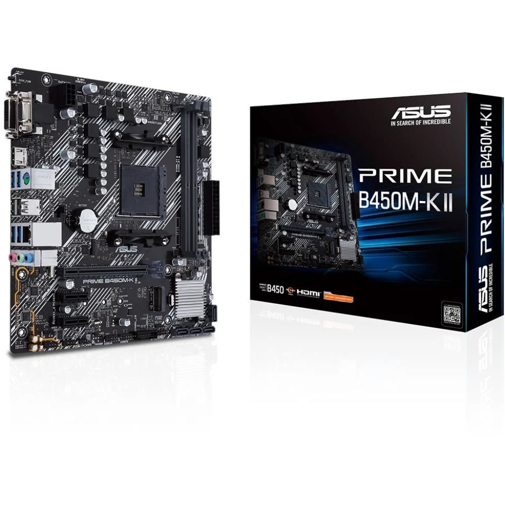 Asus Prime B450M-K II 4400mhz(OC) M.2 AM4 mATX Anakart 90MB1600-M0EAY0