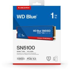 WD Blue SN5100 1TB WDS100T5B0E 7100/6700MB/s PCIe Gen 4.0 M.2 2280 NVMe SSD