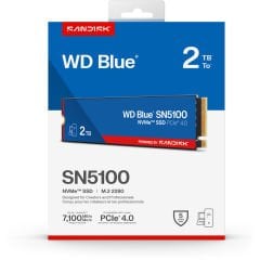 WD Blue SN5100 2TB WDS200T5B0E 7100/6700MB/s PCIe Gen 4.0 M.2 2280 NVMe SSD