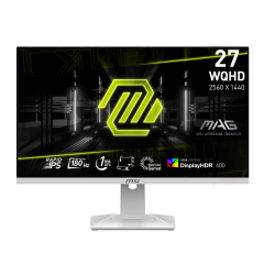 MSI MAG 274QRFW 27'' WQHD FLAT RAPID IPS 180HZ 1MS FREESYNC PIVOT BEYAZ GAMING MONİTÖR
