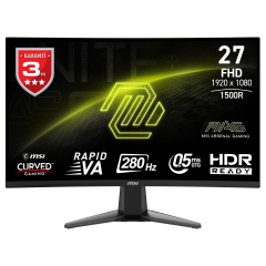 MSI MAG 276CXF 27'' FHD CURVE RAPID VA 280HZ 0.5MS (GTG) ADAPTIVE-SYNC GAMING MONİTÖR