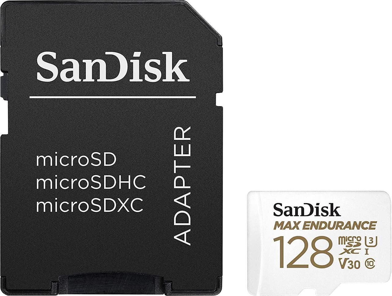 SanDisk Max Endurance 128GB 100/40MB/s microSDXC C10 V30 Adaptörlü Hafıza Kartı SDSQQVR-128G-GN6IA