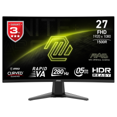 MSI MAG 276CXF 27'' FHD CURVE RAPID VA 280HZ 0.5MS (GTG) ADAPTIVE-SYNC GAMING MONİTÖR