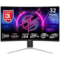 MSI MPG 325CQRXF 31.5'' WQHD CURVE RAPID VA 280HZ 0.5MS ADAPTIVE-SYNC GAMING MONİTÖR