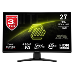 MSI 27'' MAG 274CXF 1920x1080 (FHD) CURVE 1500R RAPID VA 280HZ 0.5MS (GTG) ADAPTIVE-SYNC GAMING MONITOR
