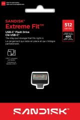 SanDisk Ultra Fit 512GB SDCZ530-512G-G46 400MB/s Type-C Flash Bellek