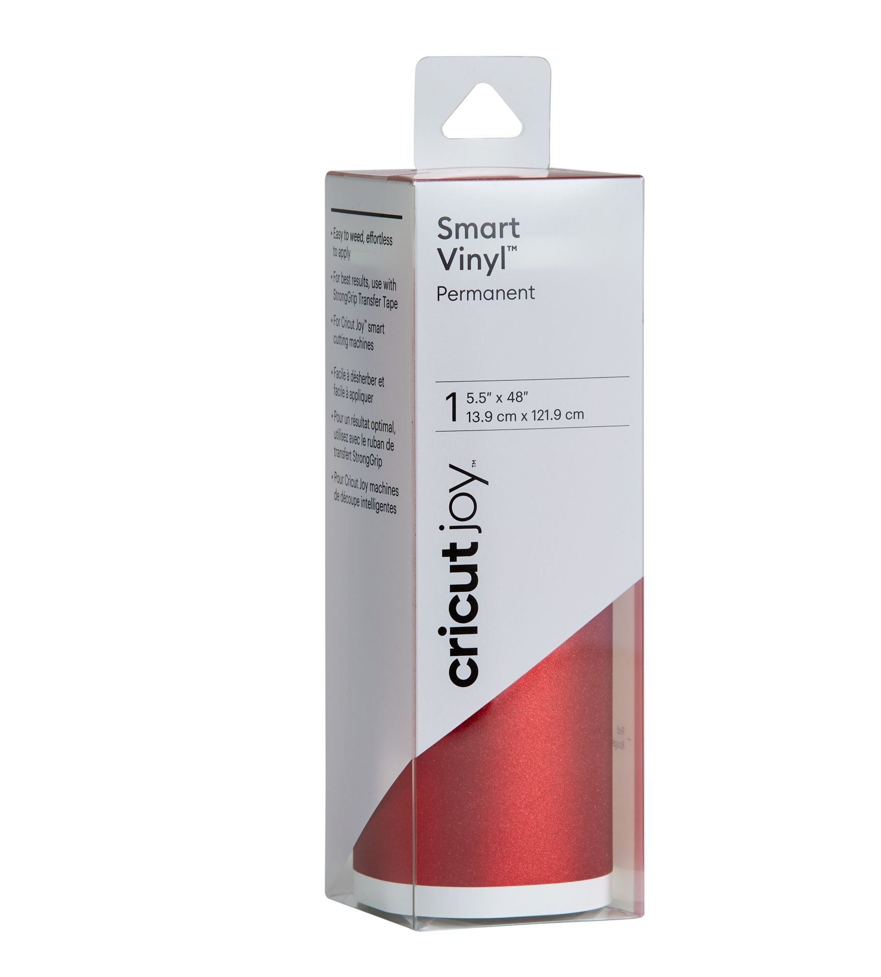 Cricut Joy Smart Vinil Kalıcı 14X122cm Işıltılı Kırmızı 2007146