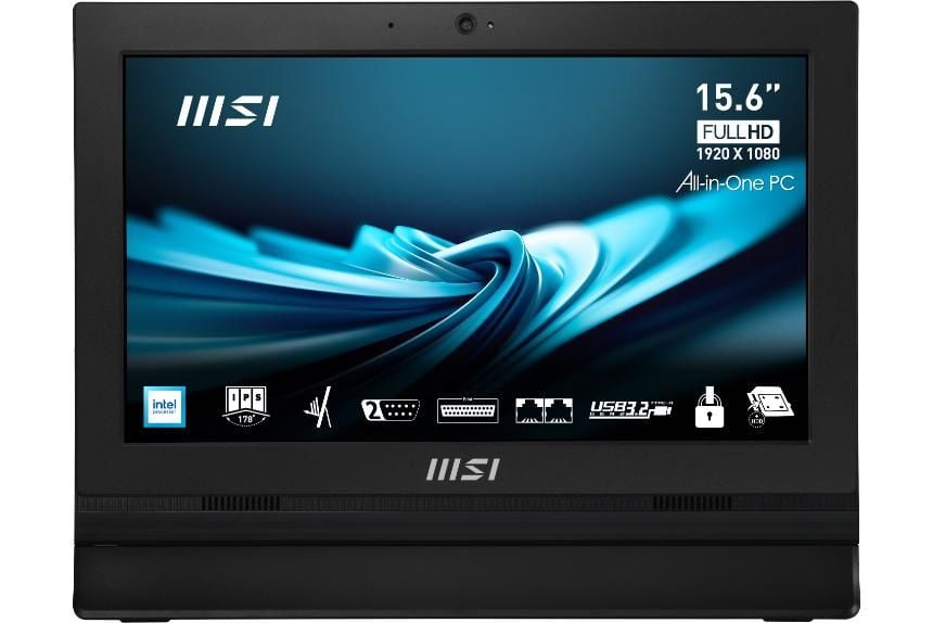 MSI PRO AP162T ADL-042XEU 15.6 FHD INTEL N100 8GB DDR4 256GB SSD FDOS DOKUNMATIK SIYAH AIO PC