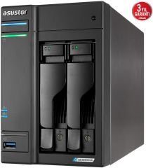 Asustor A6702T Intel N5105 4GB RAM 2 Yuvalı Nas Depolama Ünitesi 90IX01N1-BW3S20