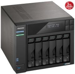 Asustor AS6706T Intel N5105 8GB RAM 6 Yuvalı Nas Depolama Ünitesi 90IX01N1-BW3S60