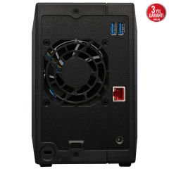 Asustor AS3302T V2 Realtek RTD1619B 2 GB RAM 2 Yuvalı Nas Depolama Ünitesi 90IX01I1-BW3S00